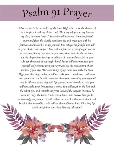 psalm 91 catholic prayer|printable psalm 91 catholic version.